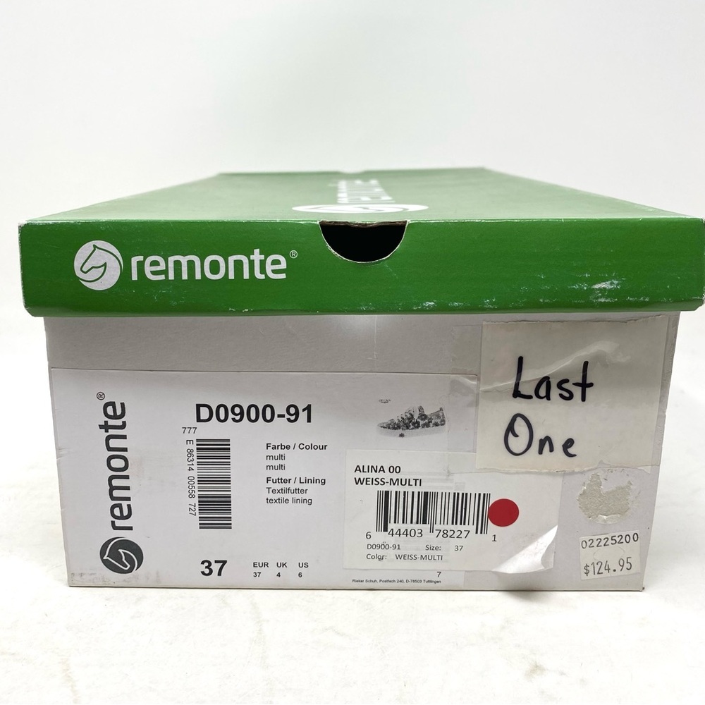 Remonte Alina 00 D0900-91 Floral Leather Comfort Sneakers Size 37 NIB - Picture 7 of 7